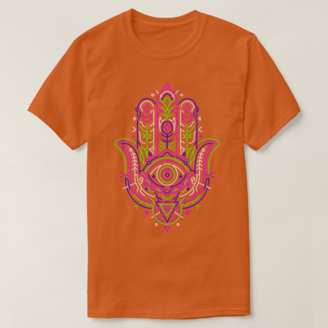 Hamsa Hand Vibe T-Shirt (Design Front)