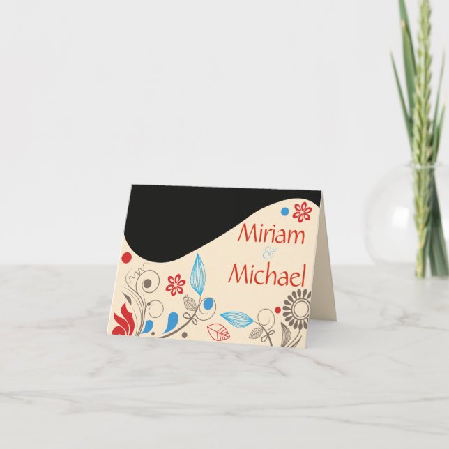 HAMSA HAND Wedding Thank You Card (Front)