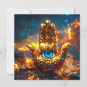 HAMSA HAND - ZEN BUDDHISM CARD