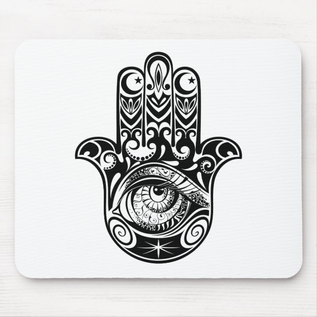 Hamsa Hand Zendoodle Mouse Mat (Front)