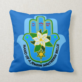 Hamsa Jewish Southern Belle pillow & Shalom y'all