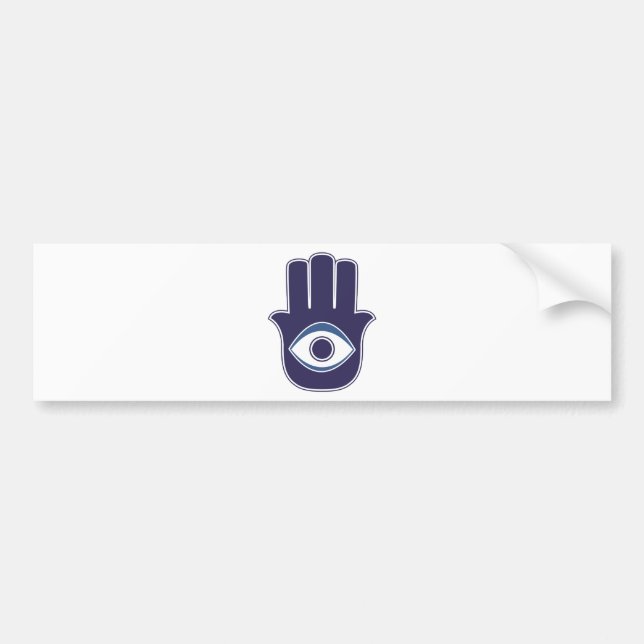 Hamsa / Khamsa Hand of Fatima / Mary Amulet / Luck Bumper Sticker (Front)