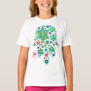 Hamsa of Jewish Stars Art T-Shirt