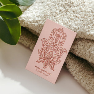 Hamsa   Rust Wellness spa massage yoga holistic Business Card