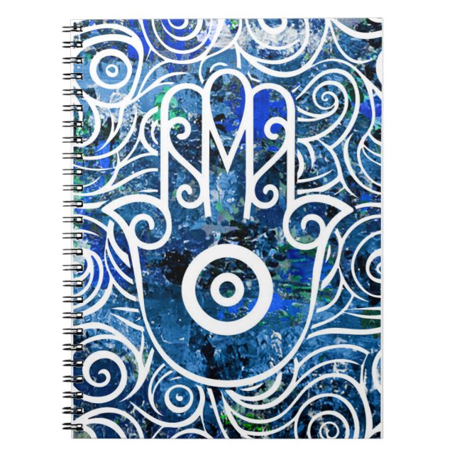 Hamsa Swirls Notebook (Front)