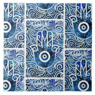 Hamsa Swirls Tile