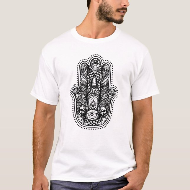 Hamsa The Hand of the Goddess T-Shirt (Front)