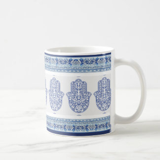 hamsa*tunis*morocco*henna*blue coffee mug
