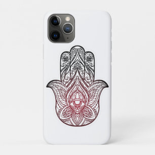 Hamsa with boho pattern iPhone 11 pro case