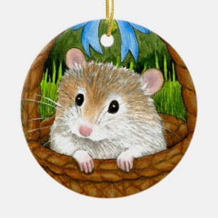 Hamster 14 ceramic tree decoration