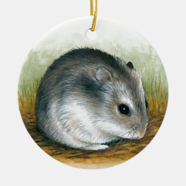 Hamster 25 ceramic tree decoration (Front)