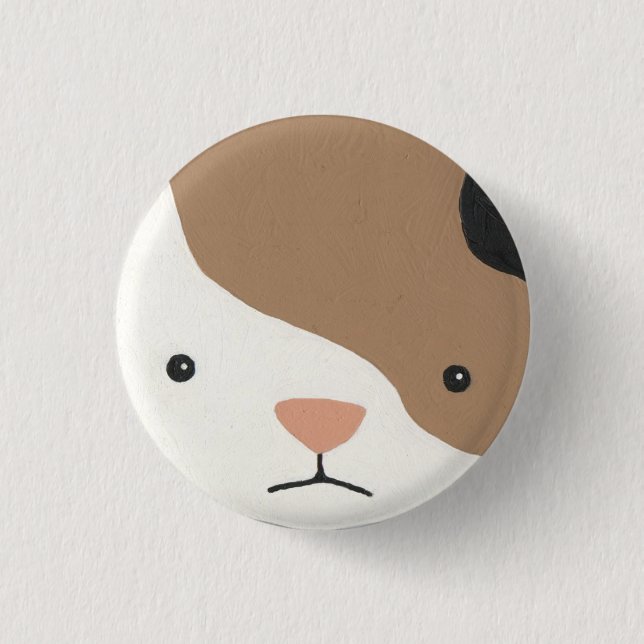 hamster 5 3 cm round badge (Front)