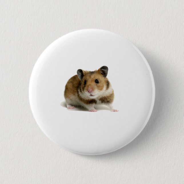 Hamster 6 Cm Round Badge (Front)