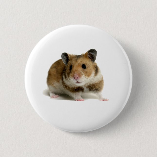 Hamster 6 Cm Round Badge (Front)