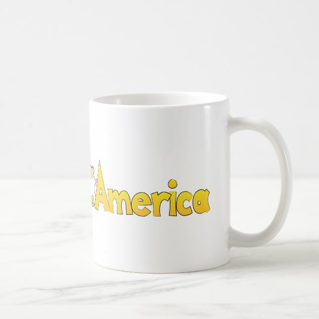 Hamster Across America Coffee Mug (Right)