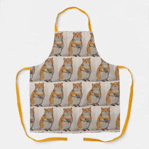 Hamster All-Over Print Apron, Medium Apron