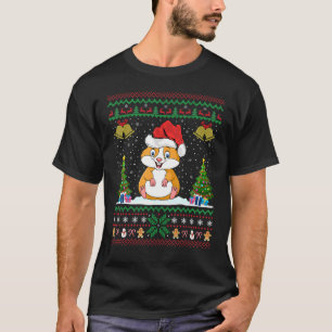 Hamster Animal Xmas Ugly Hamster Christmas T-Shirt