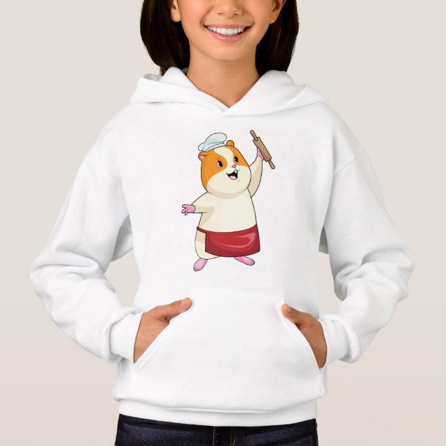 Hamster as Baker with Rolling pin (Front)