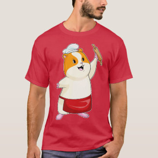 Hamster As Baker With Rolling Pin  T-Shirt