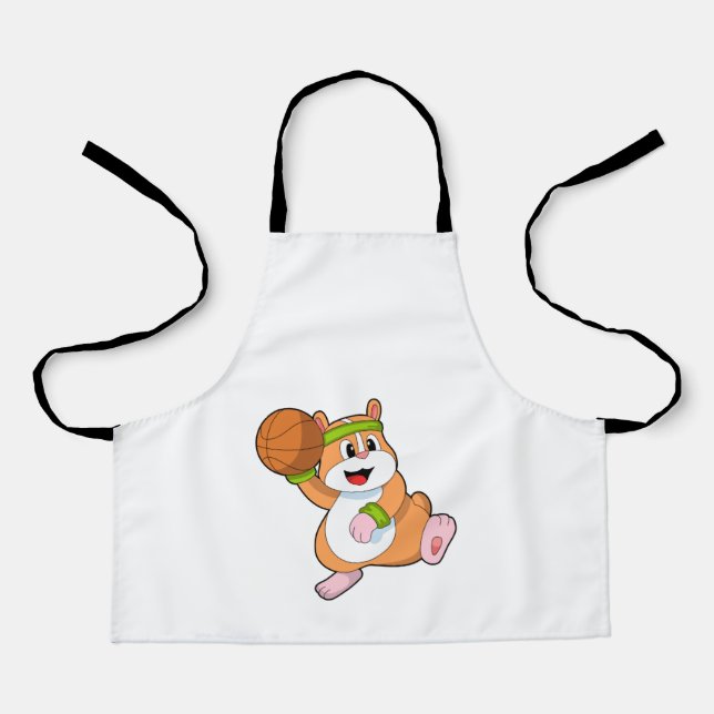Hamster as Basketball player with Basketball Apron (Front)