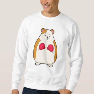 Hamster as Boxer with Boxing gloves Sweatshirt
