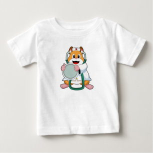 Hamster as Doctor with Stethoscope.PNG Baby T-Shirt