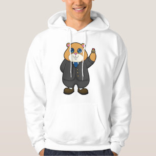 Hamster as Groom with Wedding ring Hoodie