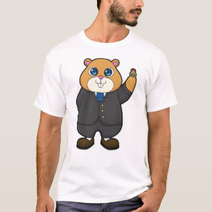 Hamster as Groom with Wedding ring T-Shirt