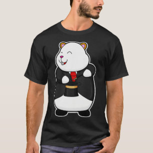 Hamster as Magician with Magic wand Hat T-Shirt