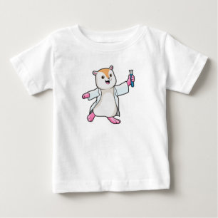Hamster as Scientist with Test tube Baby T-Shirt