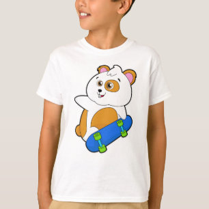 Hamster as Skater with Skateboard T-Shirt