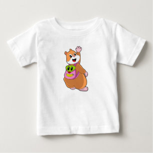 Hamster as Student with Backpack.PNG Baby T-Shirt
