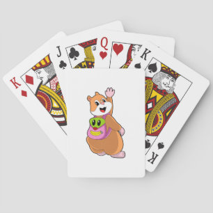 Hamster as Student with Backpack.PNG Playing Cards