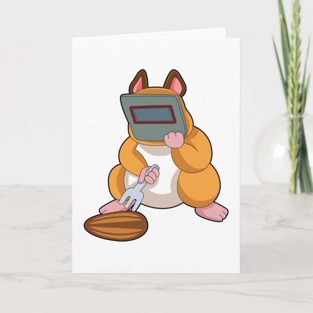 Hamster as Welder.PNG Card (Front)