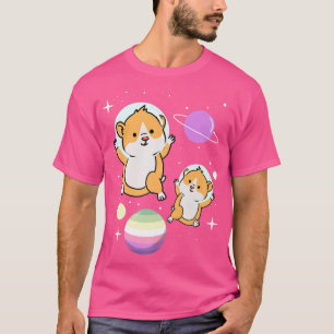 Hamster Astronaut Genderfae Pride T-Shirt