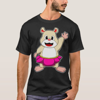 Hamster at Dance with Skirt T-Shirt
