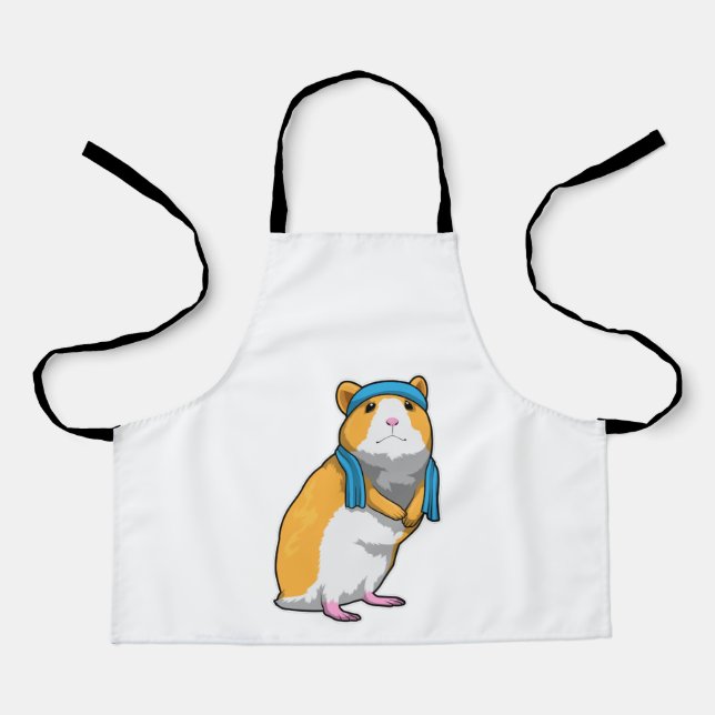 Hamster at Fitness with Towel Apron (Front)