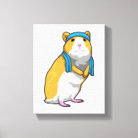 Hamster at Fitness with Towel
