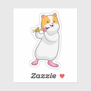 Hamster at Music with Flute