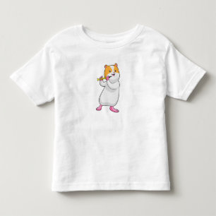 Hamster at Music with Flute Toddler T-Shirt