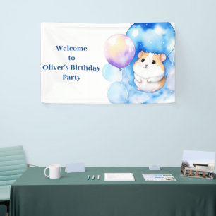 Hamster Birthday Banner