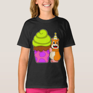 Hamster Birthday Cupcake T-Shirt
