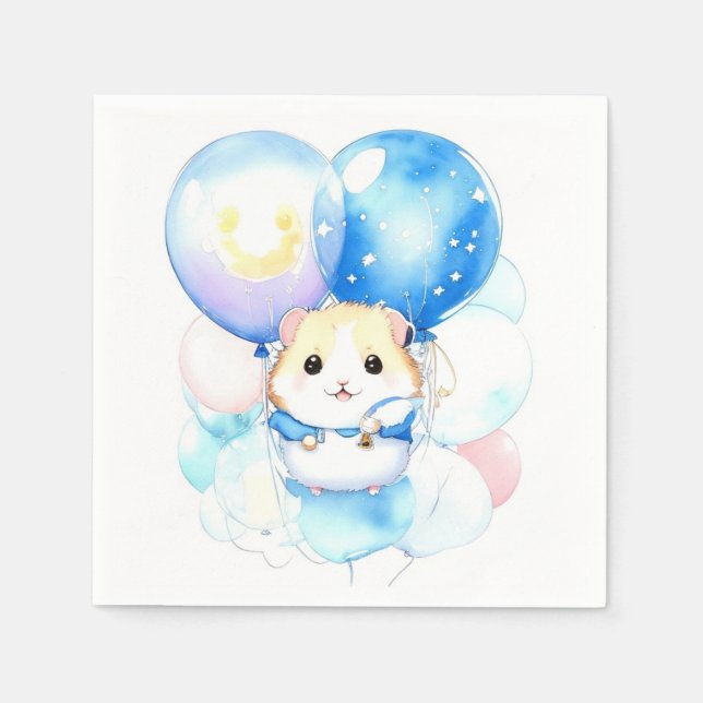 Hamster Birthday Napkin (Front)