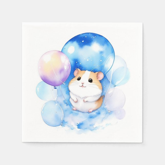Hamster Birthday Napkin (Front)