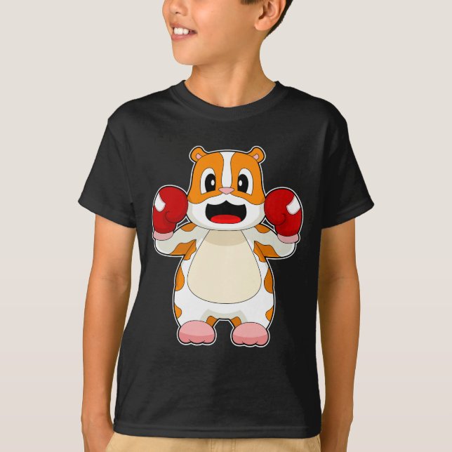 Hamster Boxer Boxing gloves Boxing T-Shirt (Front)
