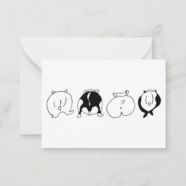 Hamster Butts Card (Front)