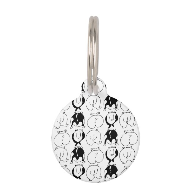 Hamster Butts Pattern Pet Tag (Front)