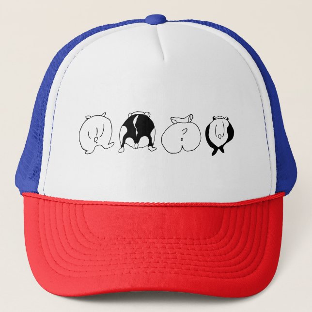 Hamster Butts Trucker Hat (Front)