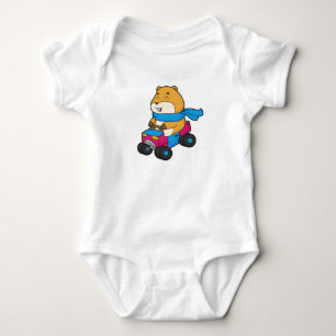Hamster Car Baby Bodysuit