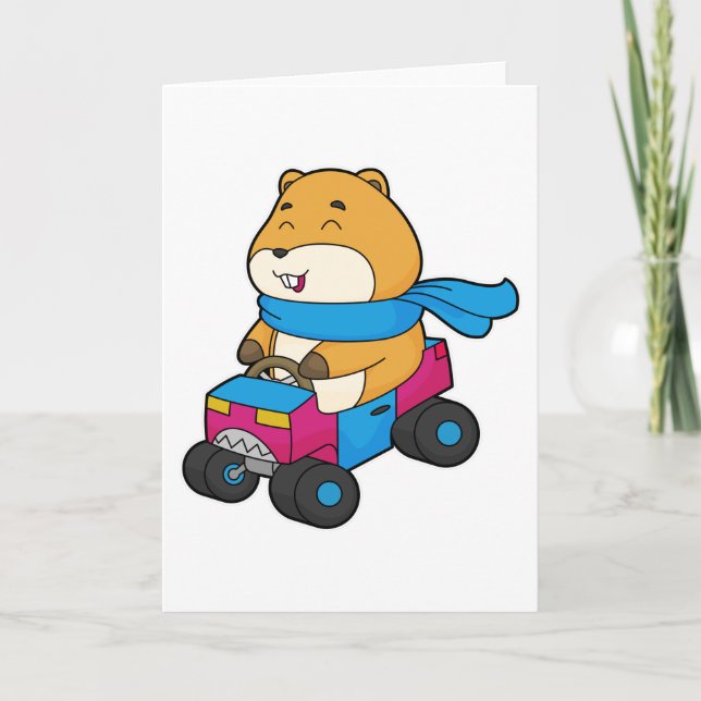 Hamster Car Card (Front)